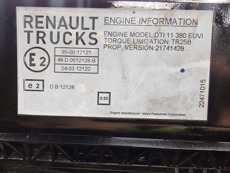 Renault DTI11 380 EUVI Engine (Truck) - Motor pro Nákladní auto: obrázek 3 Renault DTI11 380 EUVI Engine (Truck) - Motor pro Nákladní auto: obrázek 3