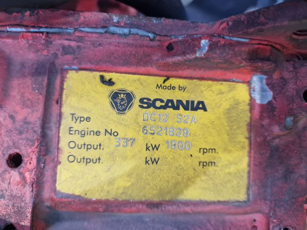 Scania DC12 52A Engine (Industrial) - Motor pro Průmyslová technika: obrázek 2 Scania DC12 52A Engine (Industrial) - Motor pro Průmyslová technika: obrázek 2