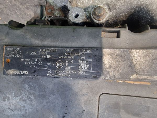 Volvo D5F 215EEV Engine (Truck) - Motor pro Nákladní auto: obrázek 2 Volvo D5F 215EEV Engine (Truck) - Motor pro Nákladní auto: obrázek 2
