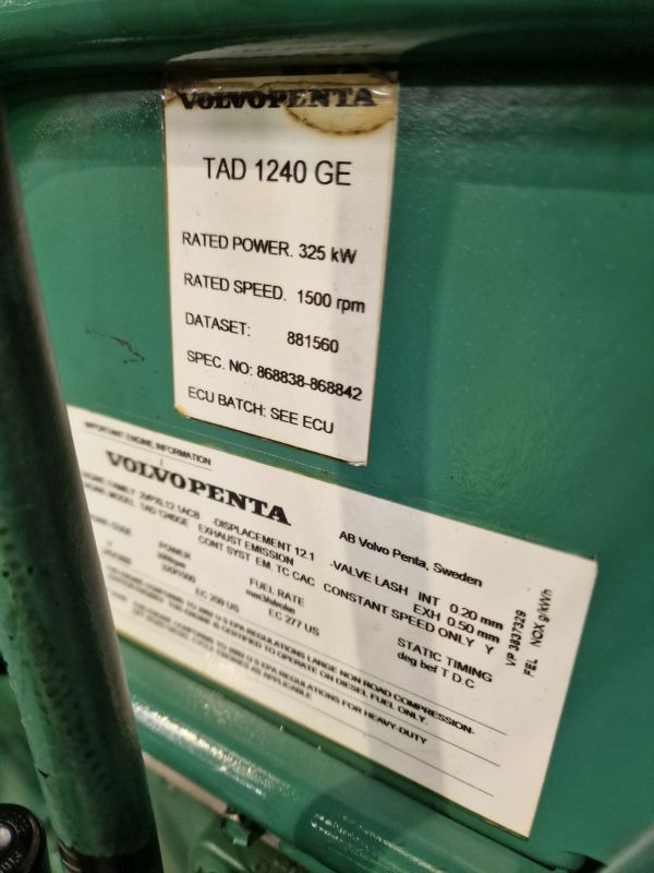 Volvo TAD1240GE Engine (Industrial) - Motor pro Průmyslová technika: obrázek 2 Volvo TAD1240GE Engine (Industrial) - Motor pro Průmyslová technika: obrázek 2