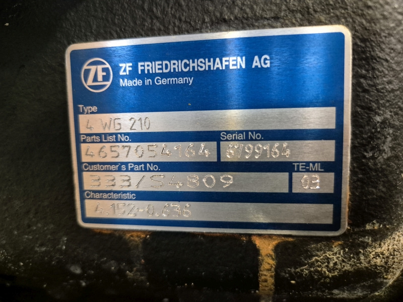 ZF Industrial JCB 4WG210 333/S4809 Gearbox New (Plant) - Převodovka pro Stavební technika: obrázek 2 ZF Industrial JCB 4WG210 333/S4809 Gearbox New (Plant) - Převodovka pro Stavební technika: obrázek 2