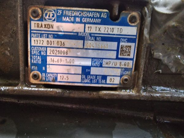 ZF Traxon 12TX2210TD DAF Spec Gearbox - Převodovka: obrázek 2 ZF Traxon 12TX2210TD DAF Spec Gearbox - Převodovka: obrázek 2