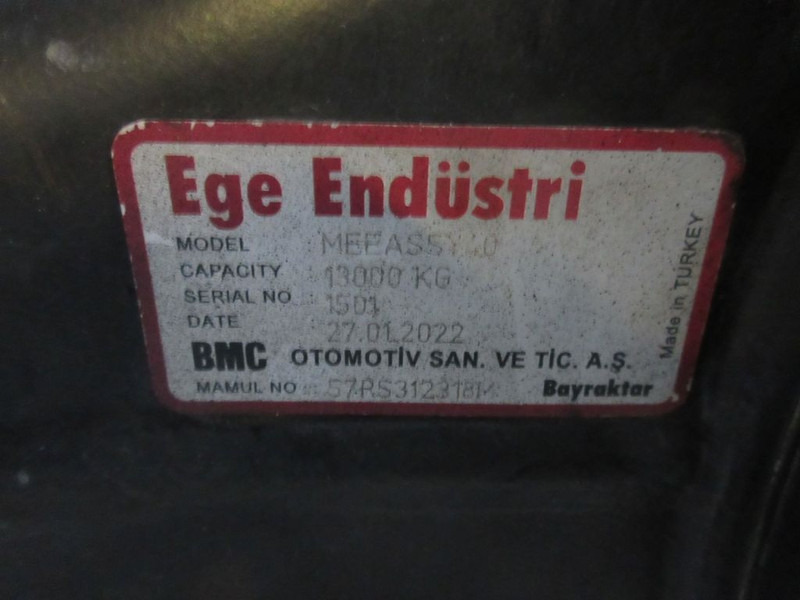 Zadní náprava pro Nákladní auto BMC MS18X/A1-3200H2426-308/RATIO 1/308 MEEASSY40/1501 / 57RS3123181 ACHTERAS MODEL 2022: obrázek 6