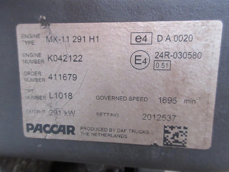DAF 2301466//1972204//2190054//DAF CF MX 11 H1 400 PK EURO 6 - Motor pro Nákladní auto: obrázek 5 DAF 2301466//1972204//2190054//DAF CF MX 11 H1 400 PK EURO 6 - Motor pro Nákladní auto: obrázek 5