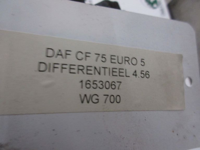 DAF CF75 1653067 DIFFERENTIEEL 1339 RATIO 4,56 EURO 5 - Diferenciál pro Nákladní auto: obrázek 5 DAF CF75 1653067 DIFFERENTIEEL 1339 RATIO 4,56 EURO 5 - Diferenciál pro Nákladní auto: obrázek 5