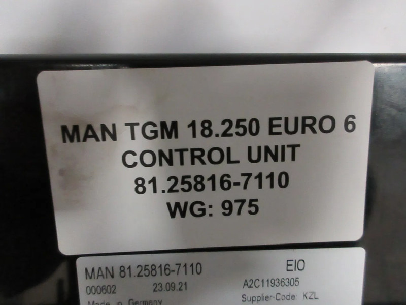 MAN 81.25816-7110 EIO MODULEN MAN TGM 18.250 EURO 6 MODEL 2024 - Elektrický systém pro Nákladní auto: obrázek 5 MAN 81.25816-7110 EIO MODULEN MAN TGM 18.250 EURO 6 MODEL 2024 - Elektrický systém pro Nákladní auto: obrázek 5