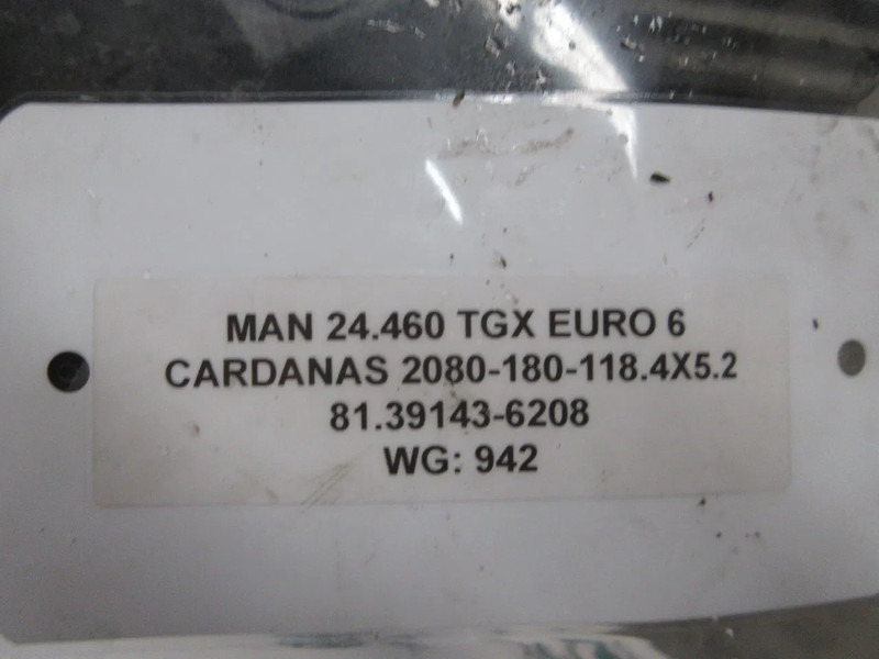 MAN 81.39143-6208 2080-180-118.4X5.2 AANDRIJFAS MAN TGX EURO 6 6X2 - Poloosa pro Nákladní auto: obrázek 5 MAN 81.39143-6208 2080-180-118.4X5.2 AANDRIJFAS MAN TGX EURO 6 6X2 - Poloosa pro Nákladní auto: obrázek 5