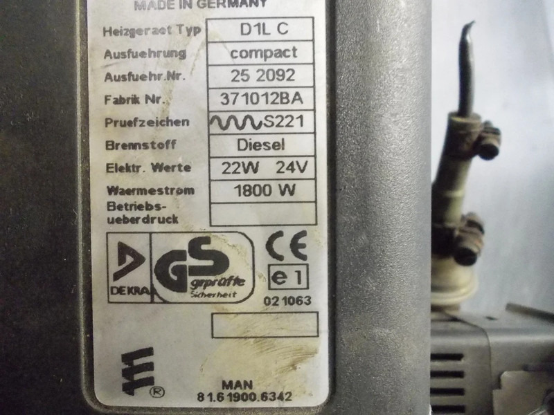 MAN STANDKACHEL 81.61900-6342 D1LC - Topení/ Ventilace pro Nákladní auto: obrázek 5 MAN STANDKACHEL 81.61900-6342 D1LC - Topení/ Ventilace pro Nákladní auto: obrázek 5