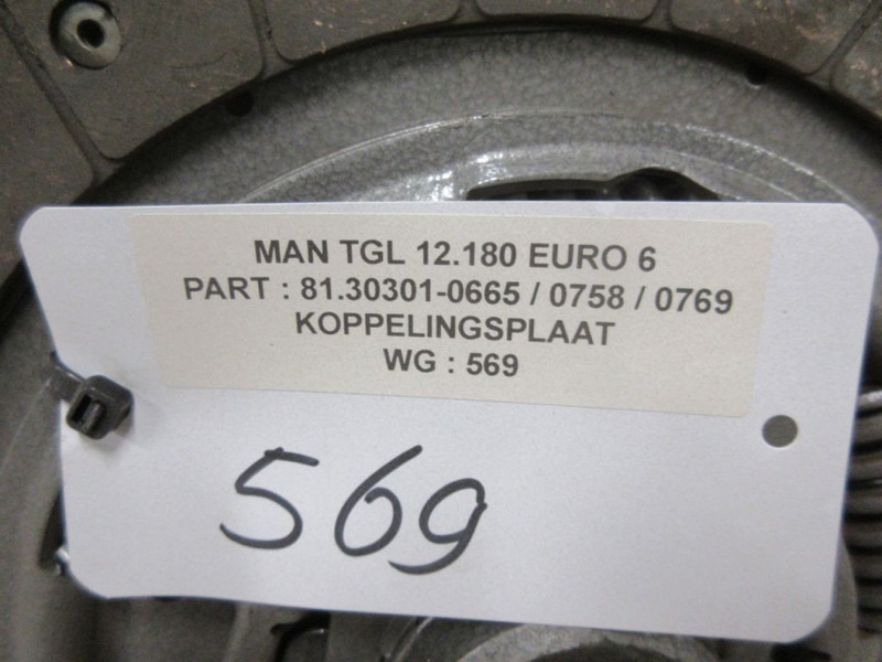 MAN TGL KOPPELINGSPLAAT 81.30301-0665 / 0758 / 0769 EURO 6 - Spojka a díly pro Nákladní auto: obrázek 3 MAN TGL KOPPELINGSPLAAT 81.30301-0665 / 0758 / 0769 EURO 6 - Spojka a díly pro Nákladní auto: obrázek 3