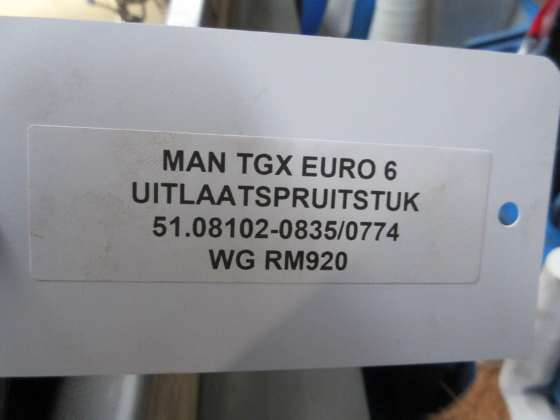 MAN TGX 51.08102-0835/51.08102-0774 UITLAATSPRUITSTUK EURO 6 - Výfukový svod pro Nákladní auto: obrázek 5 MAN TGX 51.08102-0835/51.08102-0774 UITLAATSPRUITSTUK EURO 6 - Výfukový svod pro Nákladní auto: obrázek 5