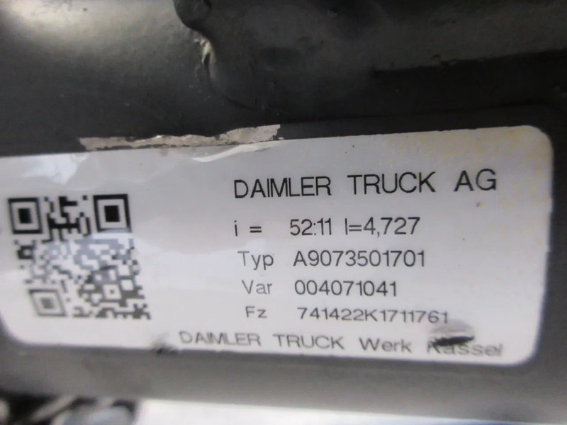 Mercedes-Benz A 003 350 04 00 A 907 350 17 01 / D74142 VAR 004071041 // 52:11=4,727 - Zadní náprava pro Dodávka: obrázek 5 Mercedes-Benz A 003 350 04 00 A 907 350 17 01 / D74142 VAR 004071041 // 52:11=4,727 - Zadní náprava pro Dodávka: obrázek 5