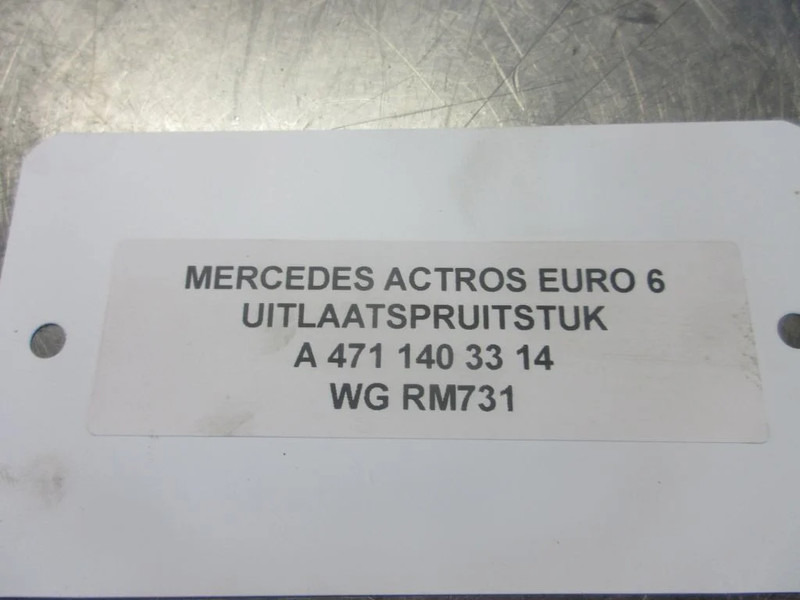 Mercedes-Benz A 471 140 33 14// 06 14 // 31 14 // 35 14 // SPRUITSTUK OM471LA EURO 6 - Výfukový svod pro Nákladní auto: obrázek 4 Mercedes-Benz A 471 140 33 14// 06 14 // 31 14 // 35 14 // SPRUITSTUK OM471LA EURO 6 - Výfukový svod pro Nákladní auto: obrázek 4