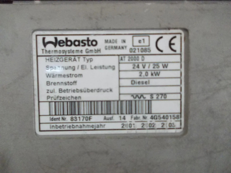 Mercedes-Benz STANDKACHEL A 004 830 58 61 - Topení/ Ventilace pro Nákladní auto: obrázek 5 Mercedes-Benz STANDKACHEL A 004 830 58 61 - Topení/ Ventilace pro Nákladní auto: obrázek 5