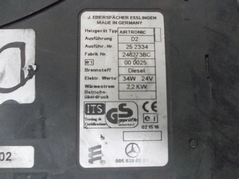 Mercedes-Benz STANDKACHEL A 005 830 86 61 - Topení/ Ventilace pro Nákladní auto: obrázek 5 Mercedes-Benz STANDKACHEL A 005 830 86 61 - Topení/ Ventilace pro Nákladní auto: obrázek 5