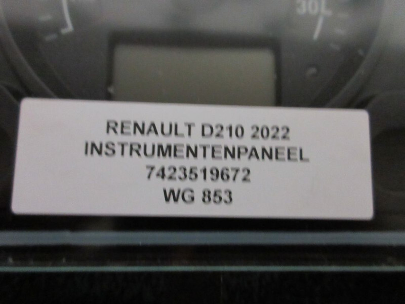 Renault 7423519672 INSTRUMENTENPANEEL RENAULT D210 EURO 6 2022 - Palubní deska pro Nákladní auto: obrázek 3 Renault 7423519672 INSTRUMENTENPANEEL RENAULT D210 EURO 6 2022 - Palubní deska pro Nákladní auto: obrázek 3