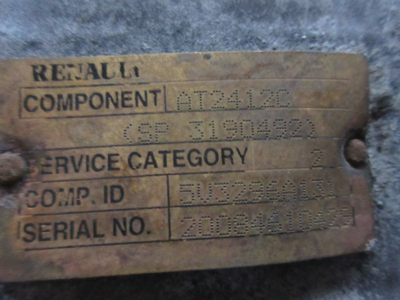 Renault AT 2412 C 3190492 TRANSMISSIE RENAULT AE 480 EURO 5 - Převodovka pro Nákladní auto: obrázek 5 Renault AT 2412 C 3190492 TRANSMISSIE RENAULT AE 480 EURO 5 - Převodovka pro Nákladní auto: obrázek 5