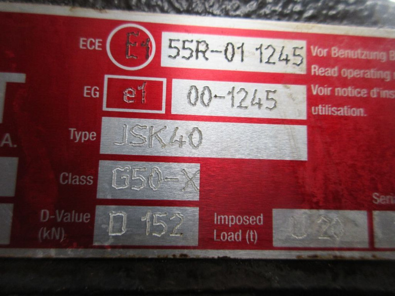 Jost JOST G 50-X D152 KOMT VAN DAF XF 106 EURO 6 - Točnice pro Nákladní auto: obrázek 3 Jost JOST G 50-X D152 KOMT VAN DAF XF 106 EURO 6 - Točnice pro Nákladní auto: obrázek 3