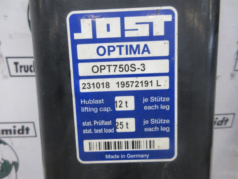 Jost OPT 750 S-3OPLEGGER STEUN POOTEN SCHMITZ OPLEGER 2023 - Rám/ Šasi pro Nákladní auto: obrázek 3 Jost OPT 750 S-3OPLEGGER STEUN POOTEN SCHMITZ OPLEGER 2023 - Rám/ Šasi pro Nákladní auto: obrázek 3