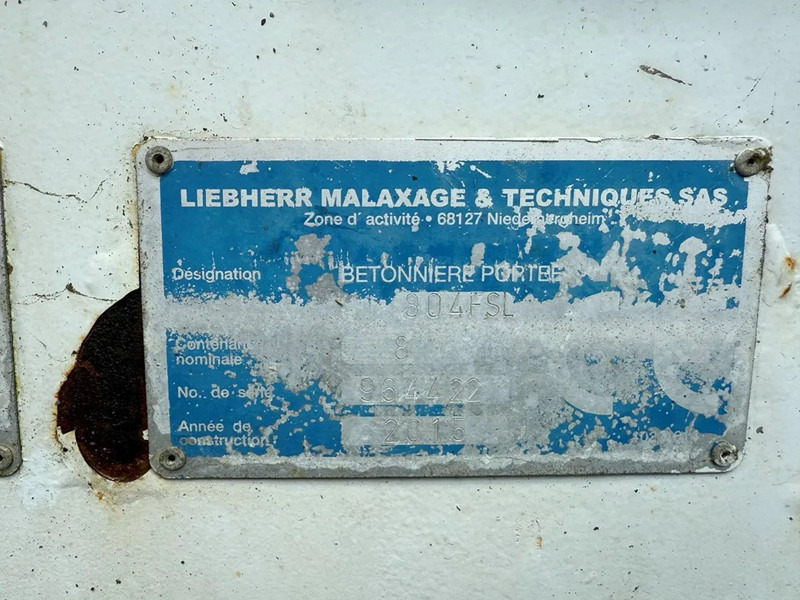 Příslušenství Liebherr 804 FSL 804 FSL / 8m³ / WATERTANK 500 LITER / POMP NOT INCLUDED / ! EMPTY ! / 2015: obrázek 20