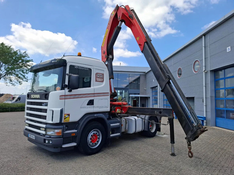Scania 124G-420 / RETARDER / PALFINGER PK32080 / DOUBLE TANK / AIRCO / GOOD CONDITION / MANUAL / EURO-3 / 2004 - Auto s hydraulickou rukou: obrázek 1 Scania 124G-420 / RETARDER / PALFINGER PK32080 / DOUBLE TANK / AIRCO / GOOD CONDITION / MANUAL / EURO-3 / 2004 - Auto s hydraulickou rukou: obrázek 1