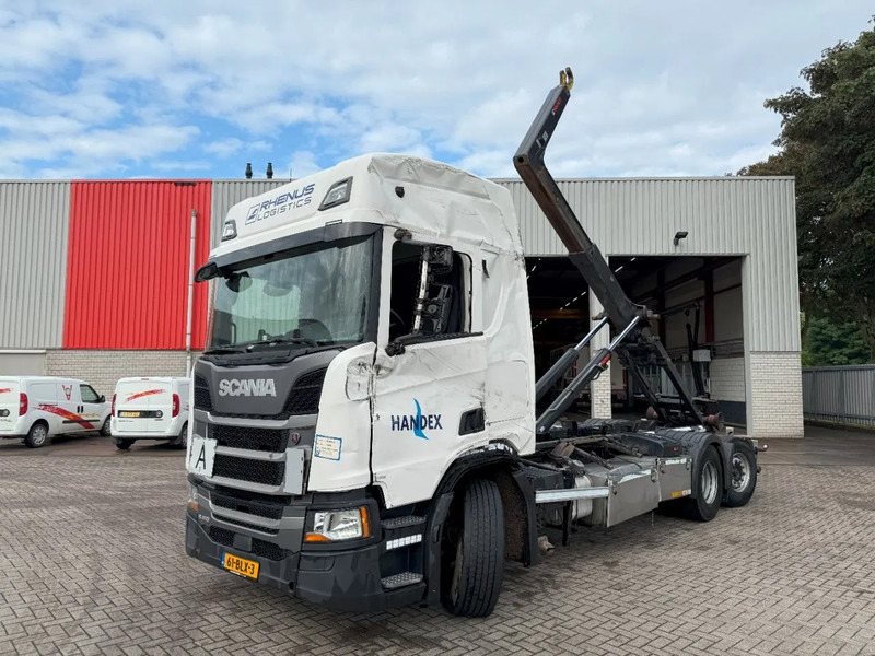 Scania NGS R410 / ENGINE RUNNING / RETARDER / LIFT+LENKACHSE / HIAB 21TON HOOK / NL TRUCK / FRIDGE / EURO-6 / 2019 - Hákový nosič kontejnerů: obrázek 1 Scania NGS R410 / ENGINE RUNNING / RETARDER / LIFT+LENKACHSE / HIAB 21TON HOOK / NL TRUCK / FRIDGE / EURO-6 / 2019 - Hákový nosič kontejnerů: obrázek 1