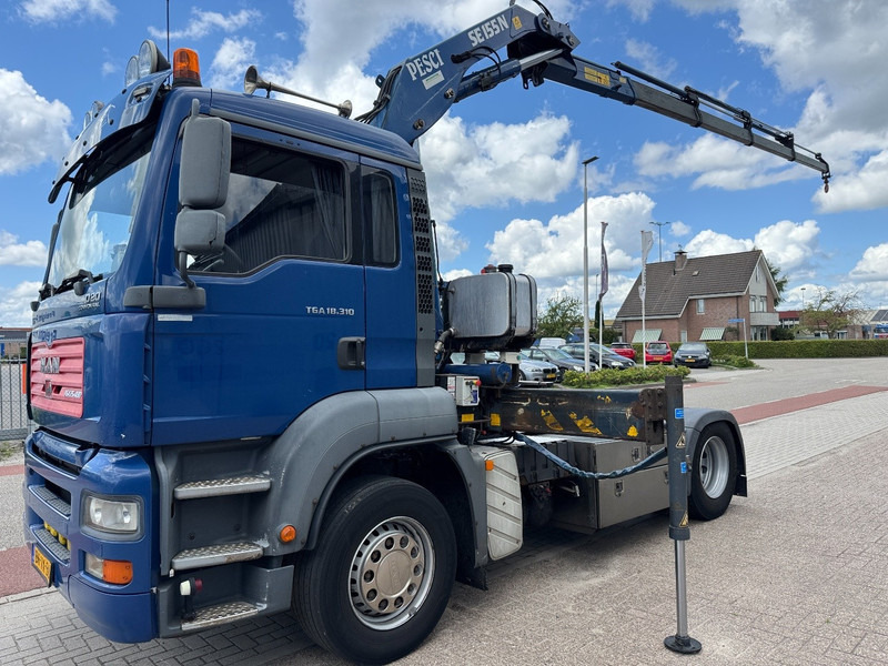 Tahač MAN TGA 18.310, Crane Pesci SE155N/4, Manual Kran, Grua, Grue, Kraan: obrázek 6