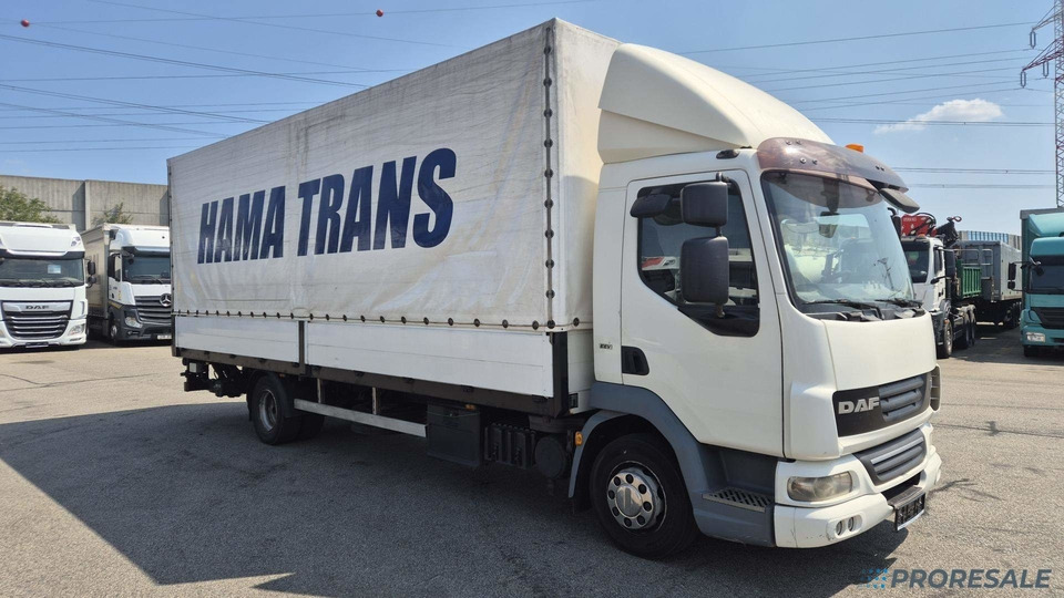 DAF FA LF 45.220 G12 EURO 5/EEV - valník s plachtou + hydraulické čelo BÄR - Plachtový nákladní auto: obrázek 1 DAF FA LF 45.220 G12 EURO 5/EEV - valník s plachtou + hydraulické čelo BÄR - Plachtový nákladní auto: obrázek 1