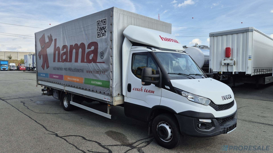 IVECO DAILY 70C17 EURO 6 - valník s plachtou + hydraulické čelo ZEPRO - Plachtový nákladní auto: obrázek 1 IVECO DAILY 70C17 EURO 6 - valník s plachtou + hydraulické čelo ZEPRO - Plachtový nákladní auto: obrázek 1