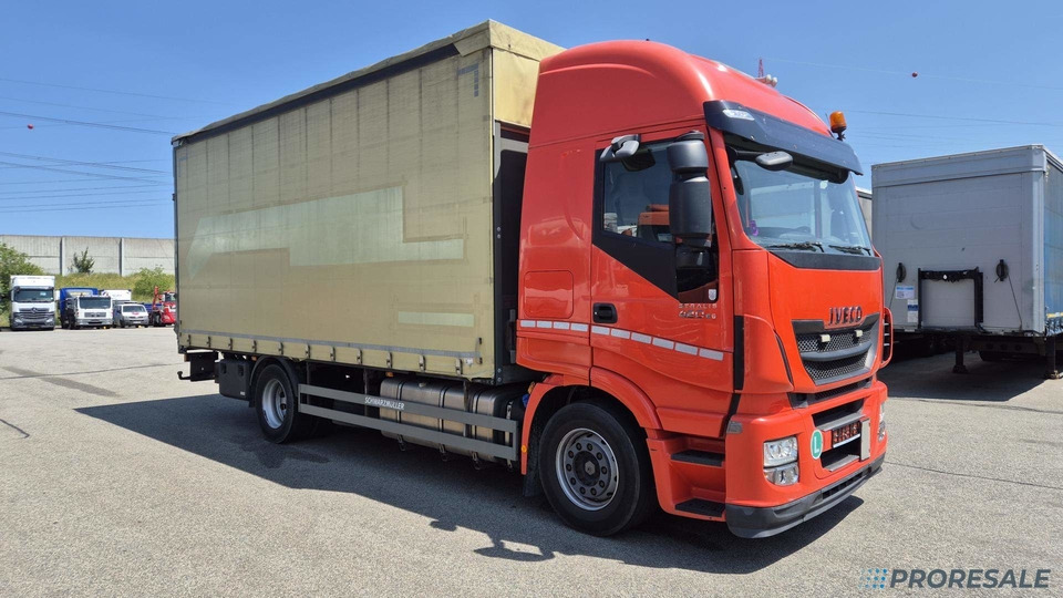 IVECO STRALIS AS 190S42 EURO 6 - valník s plachtou + hydraulické čelo - Plachtový nákladní auto: obrázek 1 IVECO STRALIS AS 190S42 EURO 6 - valník s plachtou + hydraulické čelo - Plachtový nákladní auto: obrázek 1