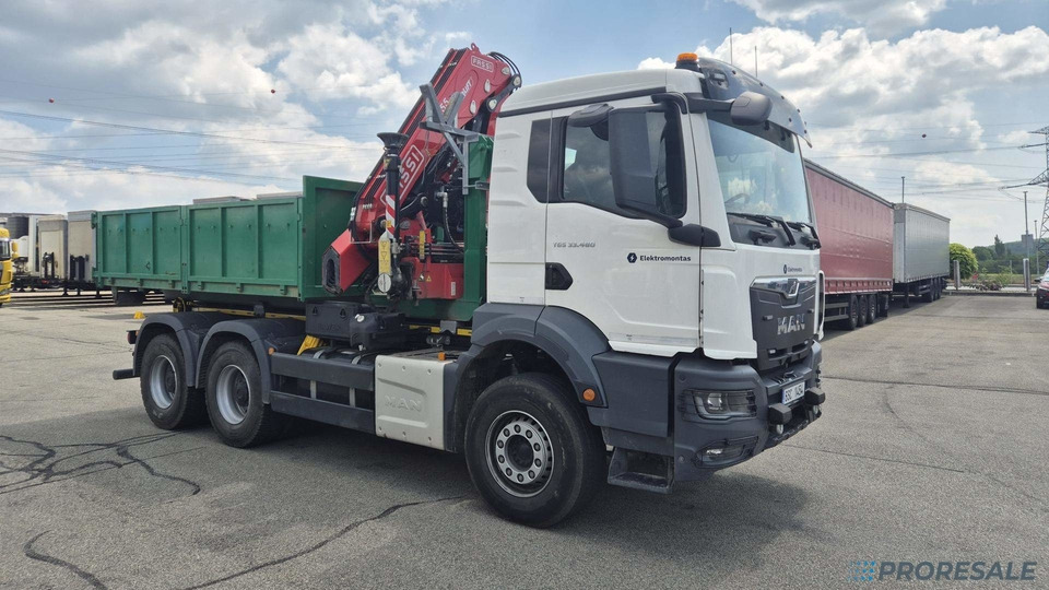 MAN TGS 480 6x4 EURO 6 / EVERLIFT kontejner + hydraulická ruka FASSI F255A.2.26 - Nákladní automobil valníkový/ Plošinový, Auto s hydraulickou rukou: obrázek 1 MAN TGS 480 6x4 EURO 6 / EVERLIFT kontejner + hydraulická ruka FASSI F255A.2.26 - Nákladní automobil valníkový/ Plošinový, Auto s hydraulickou rukou: obrázek 1