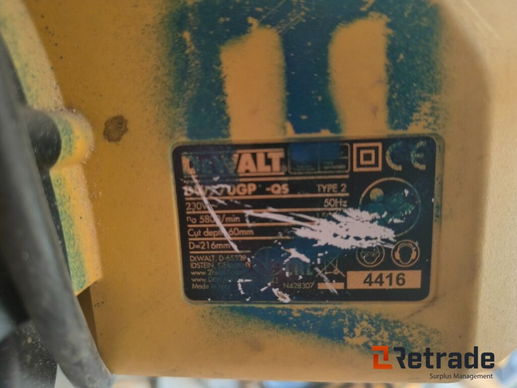 Dewalt Kappsag, 2 Paller, 8stk sager, Nr 1 og 2 - Stavební zařízení: obrázek 5 Dewalt Kappsag, 2 Paller, 8stk sager, Nr 1 og 2 - Stavební zařízení: obrázek 5