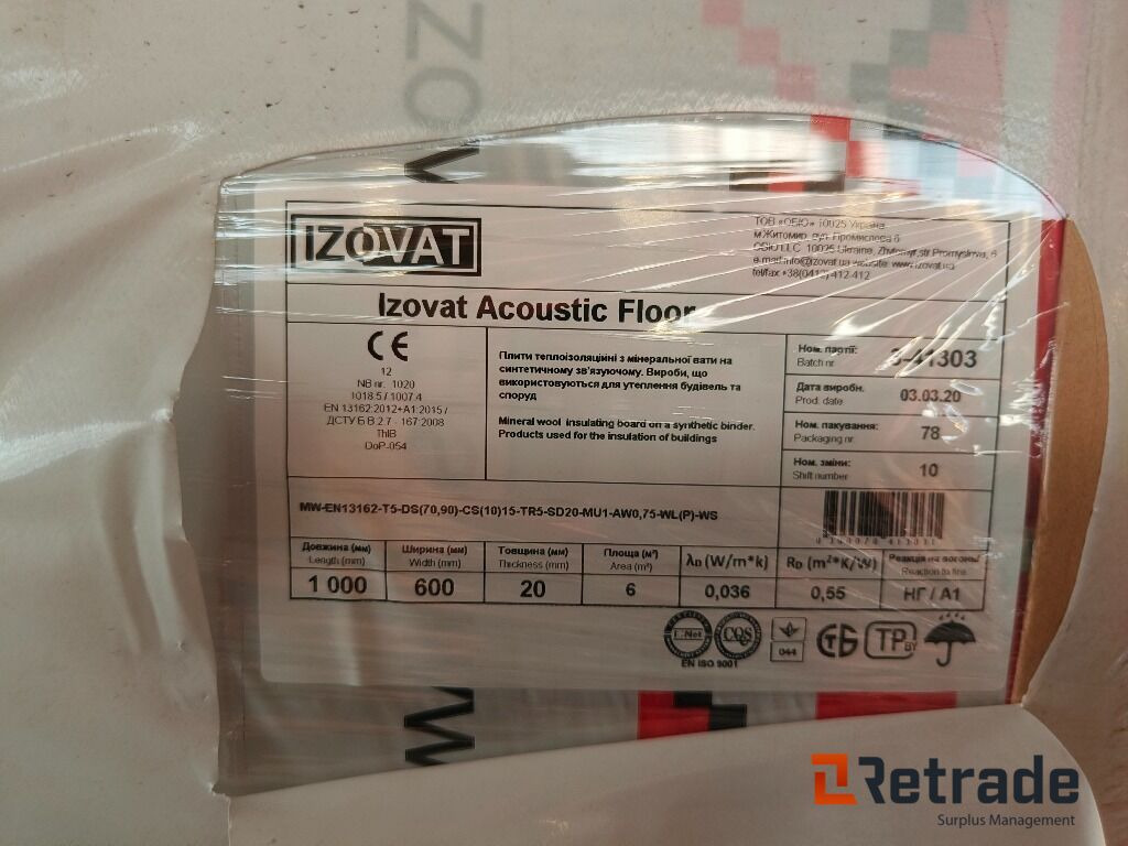 Trinnlydplate 330m2, 1000x600x20mm - Nástroj/ Vybavení: obrázek 2 Trinnlydplate 330m2, 1000x600x20mm - Nástroj/ Vybavení: obrázek 2