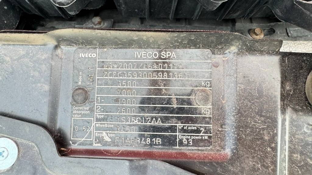 Dodávka sklápěč, Dodávka s dvojitou kabinou Iveco Daily 35C13 tipper - ac: obrázek 25