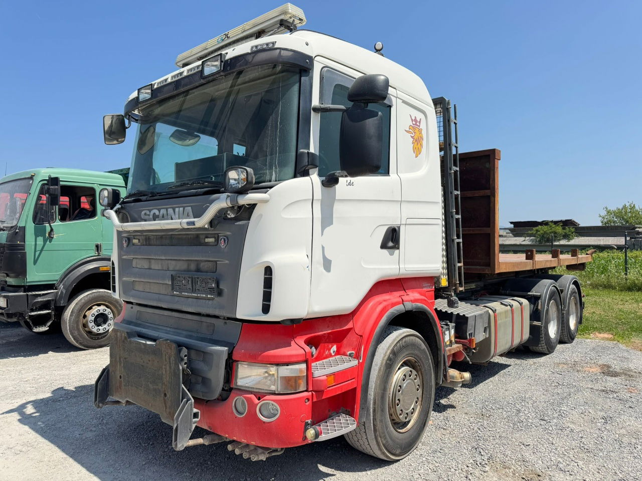 Scania R400 6x2 abroll tipper + plato - Kontejnérový podvozek/ Výměnná nástavba: obrázek 1 Scania R400 6x2 abroll tipper + plato - Kontejnérový podvozek/ Výměnná nástavba: obrázek 1