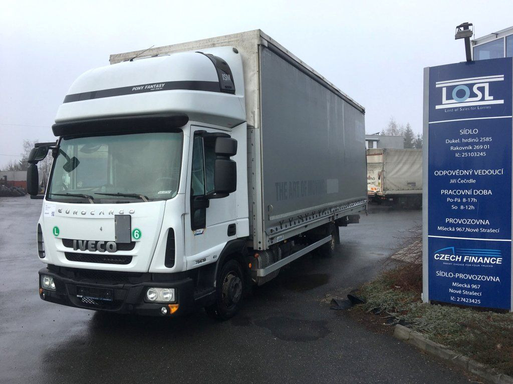 Iveco 75-190 Eurocargo 18 Pal. Dhollandia 1000 kg - Plachtová dodávka: obrázek 1 Iveco 75-190 Eurocargo 18 Pal. Dhollandia 1000 kg - Plachtová dodávka: obrázek 1