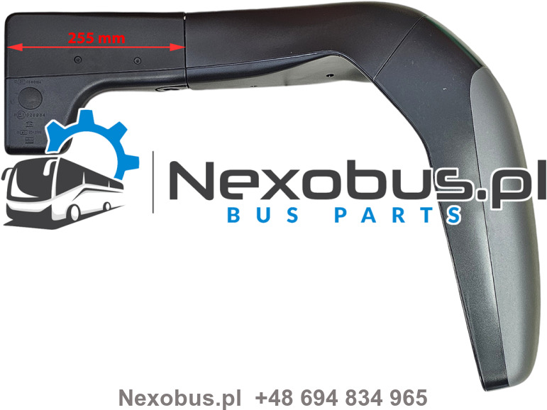 Lusterko Mercedes Intergo Setra 4.. NF UL prawe L=255 mm - Zpětné zrcátko pro Autobus: obrázek 1 Lusterko Mercedes Intergo Setra 4.. NF UL prawe L=255 mm - Zpětné zrcátko pro Autobus: obrázek 1