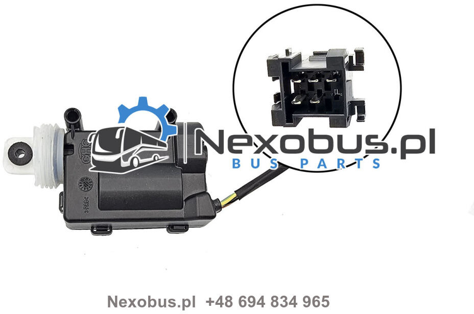 Zamek elektryczny klap Bova MAN prostokątna wtyczka - Kabina a interiér pro Autobus: obrázek 1 Zamek elektryczny klap Bova MAN prostokątna wtyczka - Kabina a interiér pro Autobus: obrázek 1