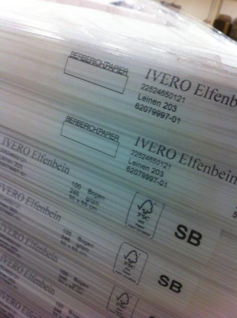 Fine paper Ivero ivory board linen - Tiskařský stroj: obrázek 1 Fine paper Ivero ivory board linen - Tiskařský stroj: obrázek 1
