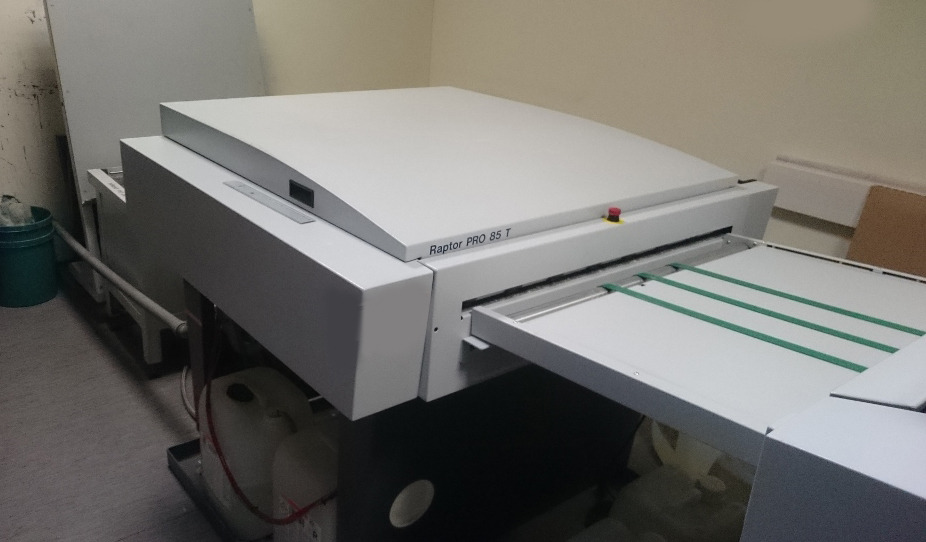 Glunz & Jensen Raptor Pro 85 Thermal Plate Development - Tiskařský stroj: obrázek 1 Glunz & Jensen Raptor Pro 85 Thermal Plate Development - Tiskařský stroj: obrázek 1