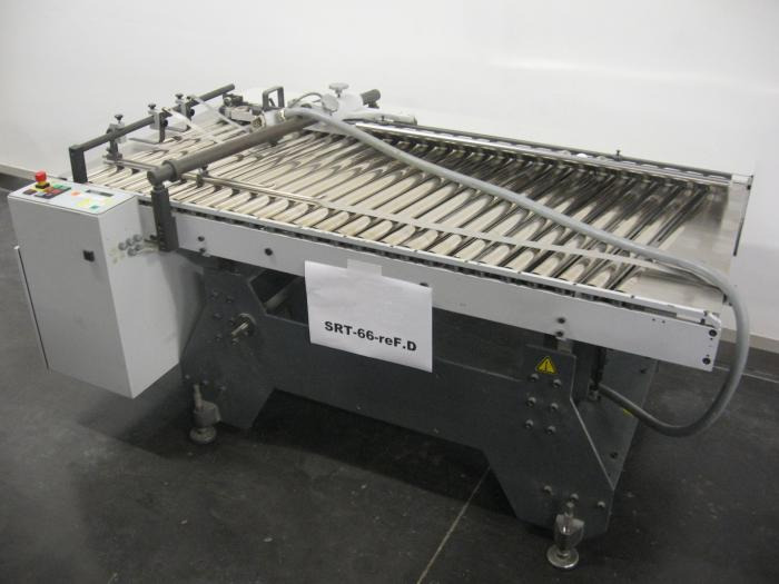 Heidelberg steel mobile, height-adjustable SRT 66 F-re-D inclined roller table (finishing station) - Skládací stroj: obrázek 1 Heidelberg steel mobile, height-adjustable SRT 66 F-re-D inclined roller table (finishing station) - Skládací stroj: obrázek 1