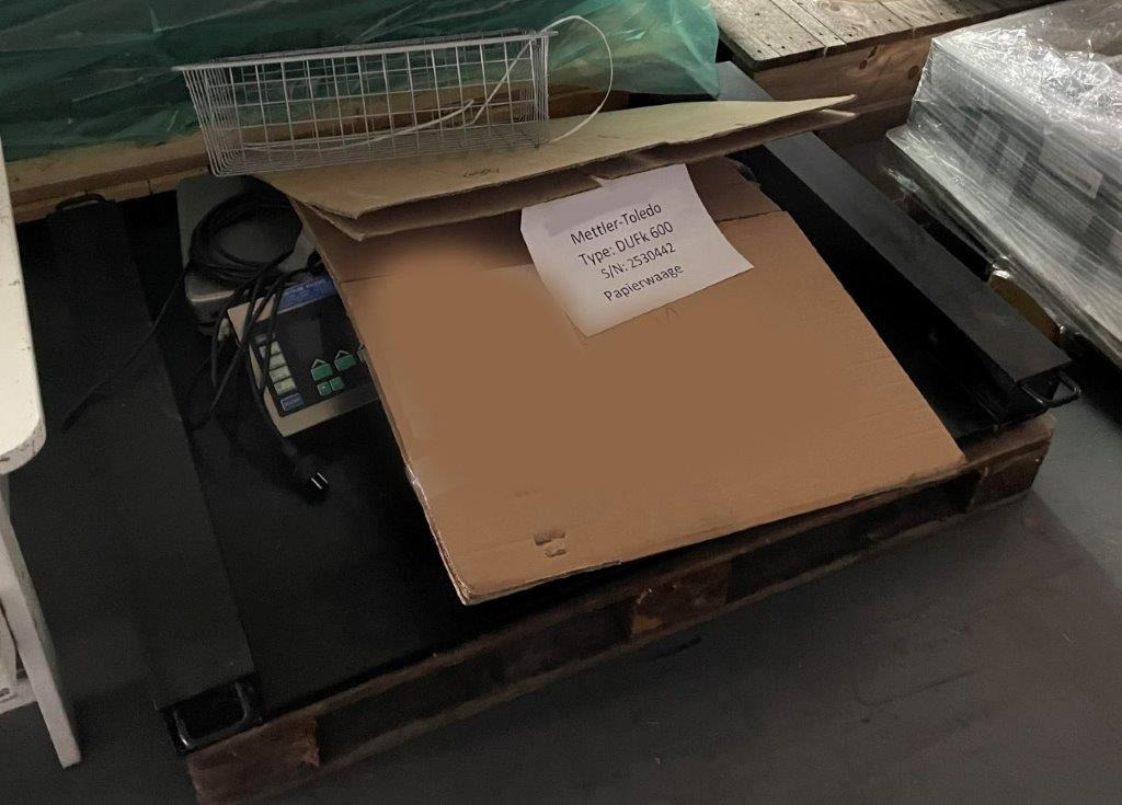 Mettler Toledo DUFK 600 sheet scale with reference scale - Stroj na řezání papíru: obrázek 3 Mettler Toledo DUFK 600 sheet scale with reference scale - Stroj na řezání papíru: obrázek 3