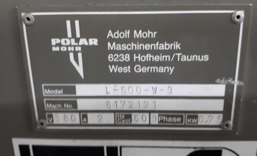Pilelifter Polar Mohr L 600-W-3 with tub - Tiskařský stroj: obrázek 2 Pilelifter Polar Mohr L 600-W-3 with tub - Tiskařský stroj: obrázek 2