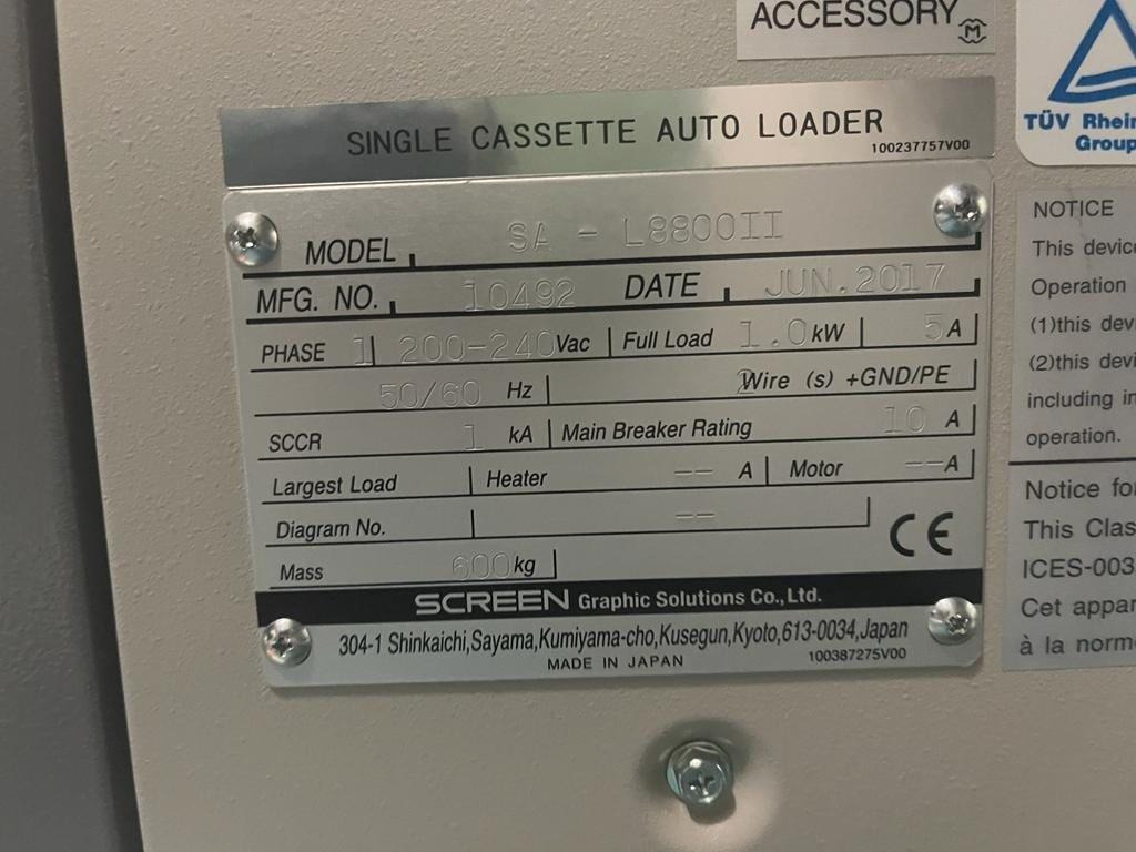 Plate storage cassette plate loader Dainippon Screen SAL 8800 II - Tiskařský stroj: obrázek 2 Plate storage cassette plate loader Dainippon Screen SAL 8800 II - Tiskařský stroj: obrázek 2
