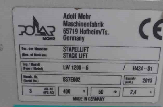 Polar LW 1200-6 stack lift - Skladová technika: obrázek 5 Polar LW 1200-6 stack lift - Skladová technika: obrázek 5