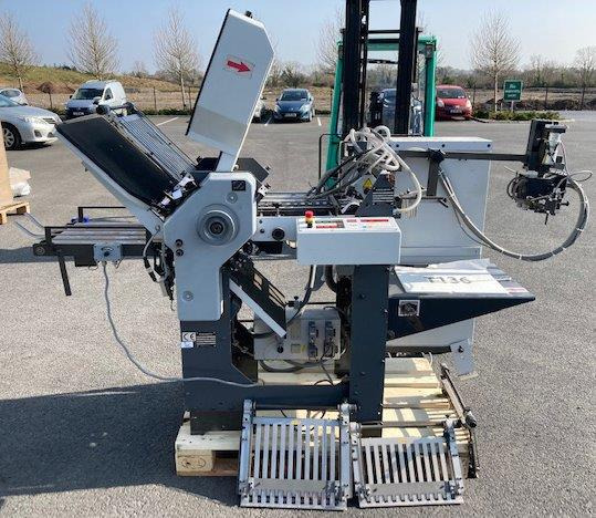 Small Sized Pharmaceutical pocket folding Machine HEIDELBERG STAHLFOLDER Ti 36-6-F-T with STA-30 and additional Kbi-36 crossfold - Skládací stroj: obrázek 1 Small Sized Pharmaceutical pocket folding Machine HEIDELBERG STAHLFOLDER Ti 36-6-F-T with STA-30 and additional Kbi-36 crossfold - Skládací stroj: obrázek 1