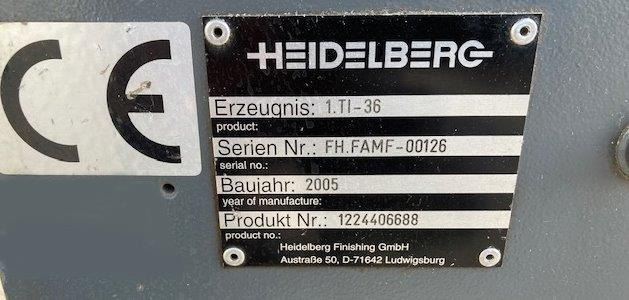 Skládací stroj Small Sized Pharmaceutical pocket folding Machine HEIDELBERG STAHLFOLDER Ti 36-6-F-T with STA-30 and additional Kbi-36 crossfold: obrázek 8