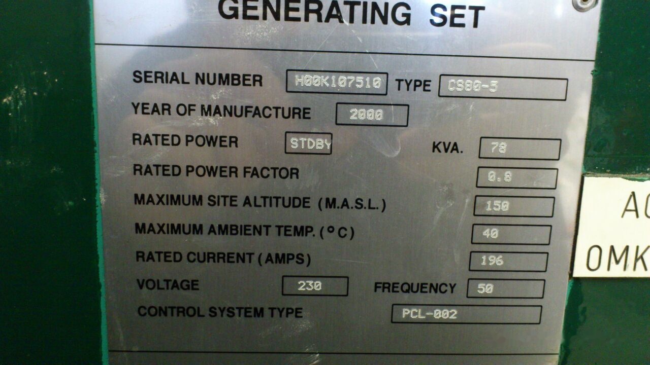 Cummins 88 kVA - Elektrický generátor: obrázek 4 Cummins 88 kVA - Elektrický generátor: obrázek 4