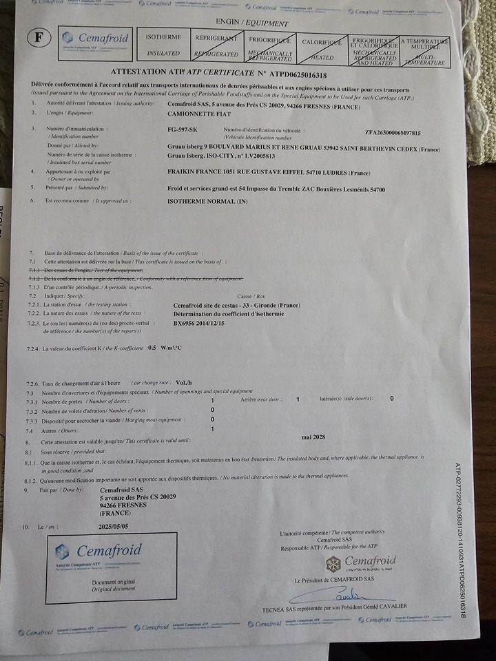 Chladící dodávka FIAT DOBLO CHLODNIA MROZNIA - 20 C  CARRIER KLIMA EURO6 [ Copy ]: obrázek 15