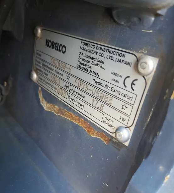 Mini rýpadlo KOBELCO SK28SR-6: obrázek 11