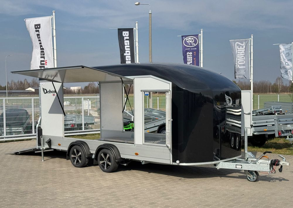 DEBON Debon C1000 - kryta laweta | 490 x 202 cm / 3500kg / felgi ALU / wciągarka elektryczna - Přívěs na přepravu automobilů: obrázek 1 DEBON Debon C1000 - kryta laweta | 490 x 202 cm / 3500kg / felgi ALU / wciągarka elektryczna - Přívěs na přepravu automobilů: obrázek 1